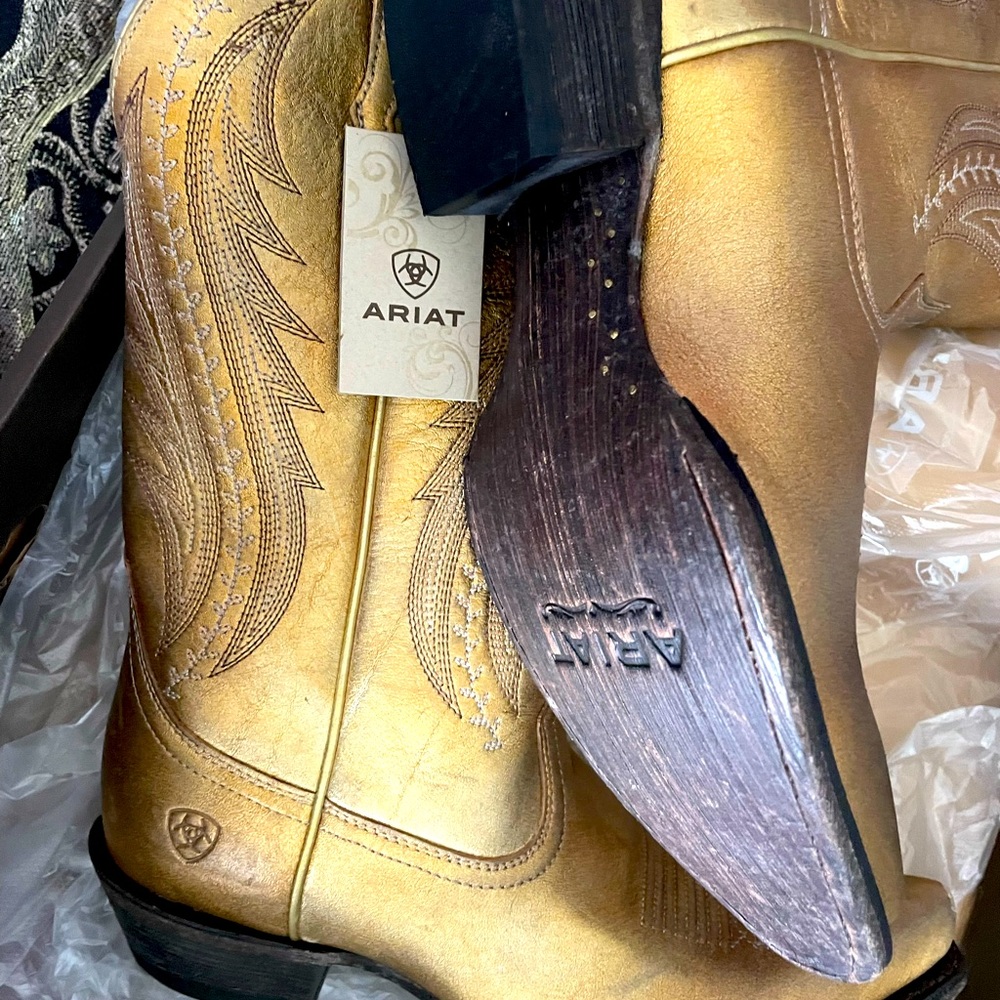 Ariat Gold Women’s cowboy boots